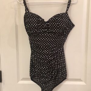 Polka dot MiracleSuit EUC